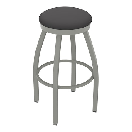 Holland Bar Stool Co 30" Swivel Bar Stool, Nickel Finish, Canter Storm Seat 80230AN004